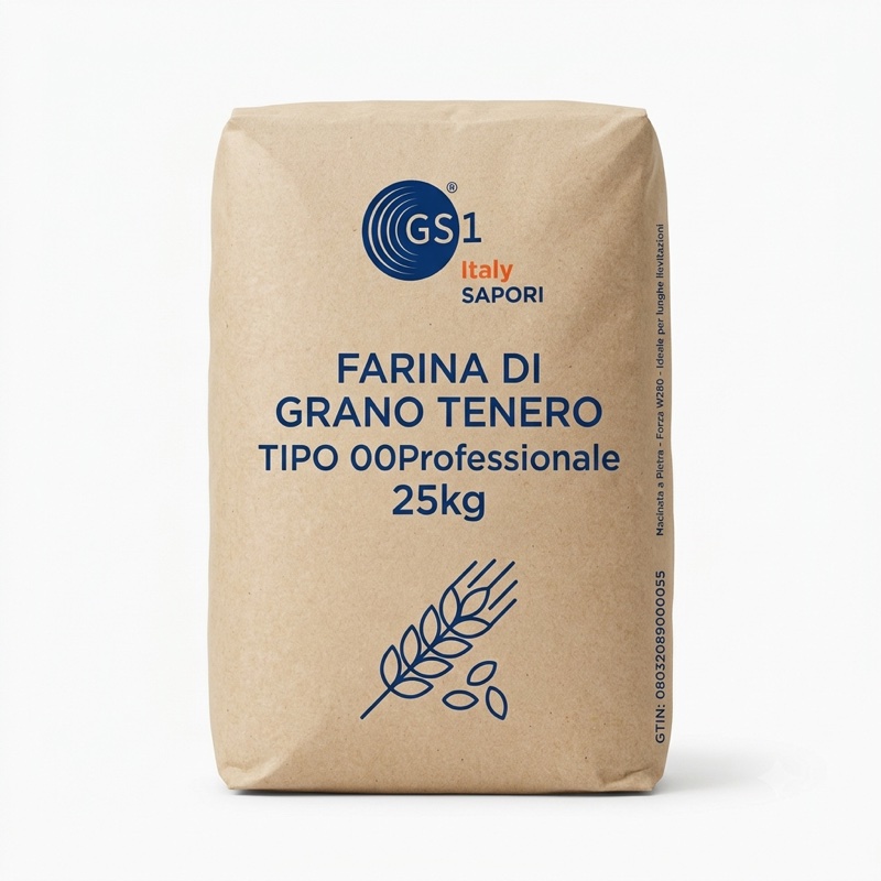 Farina di Grano Tenero Tipo 00 Professionale 25kg