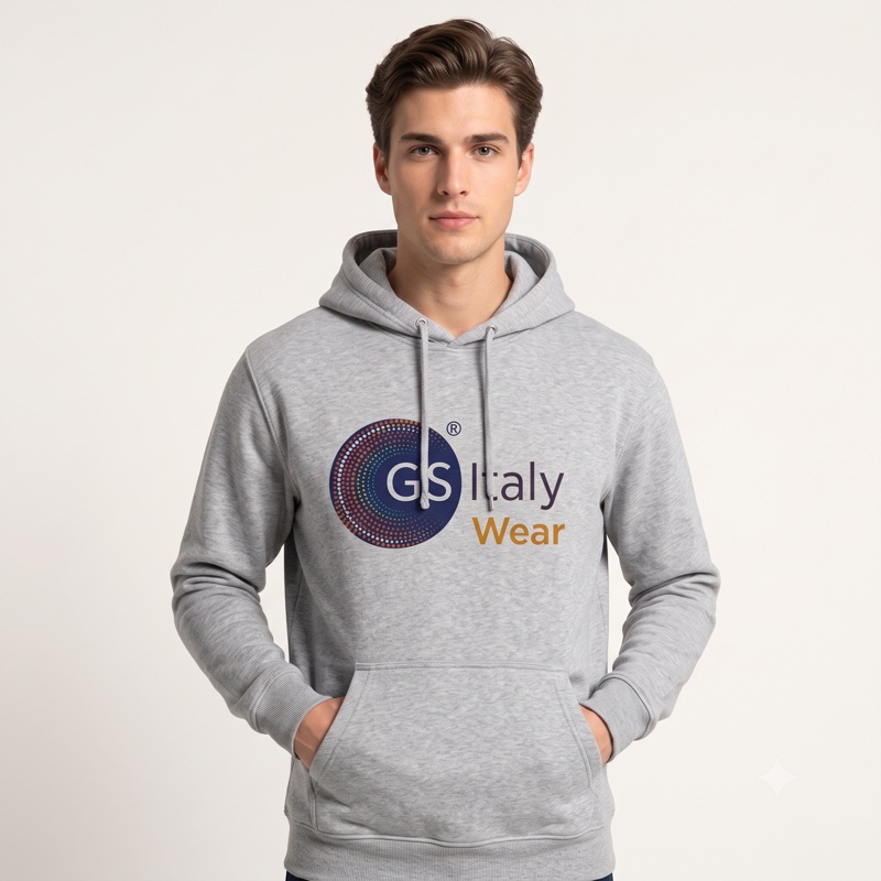 Felpa con Cappuccio Unisex Cotone Biologico